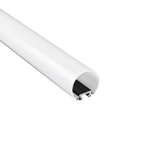 Perfil de aluminio superficie o suspensión - Tubo - Tira LED ≤ 12mm - 23x8mm - 2 metros - Barcelona Led-Accesorios