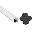 Aluminum profile for surface or suspension - Tube - LED strip ≤ 12mm - 23x8mm - 2 meters 5