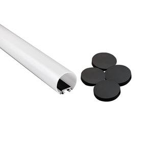 Perfil de aluminio superficie o suspensión - Tubo - Tira LED ≤ 12mm - 23x8mm - 2 metros - Barcelona Led-Accesorios