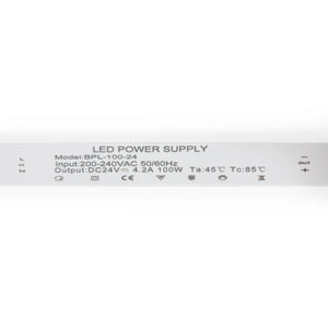 Fuente de alimentación Slim - 24V - 100W - 4.1A - Barcelona Led-Material eléctrico
