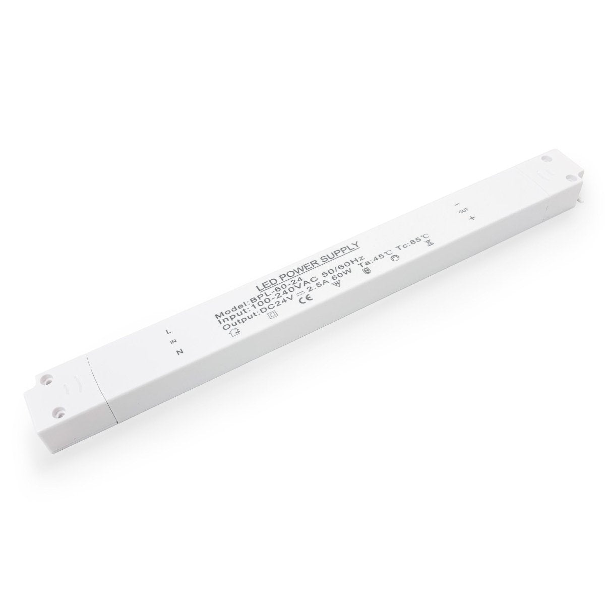 Fuente de alimentación Slim - 24V - 60W - 2.5A - Barcelona Led-Material eléctrico