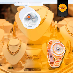 Proyector LED para carril monofásico 40W - Oro (8)