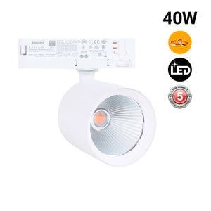 Proyector LED para carril trifásico 40W - Oro - Driver Philips Xitanium