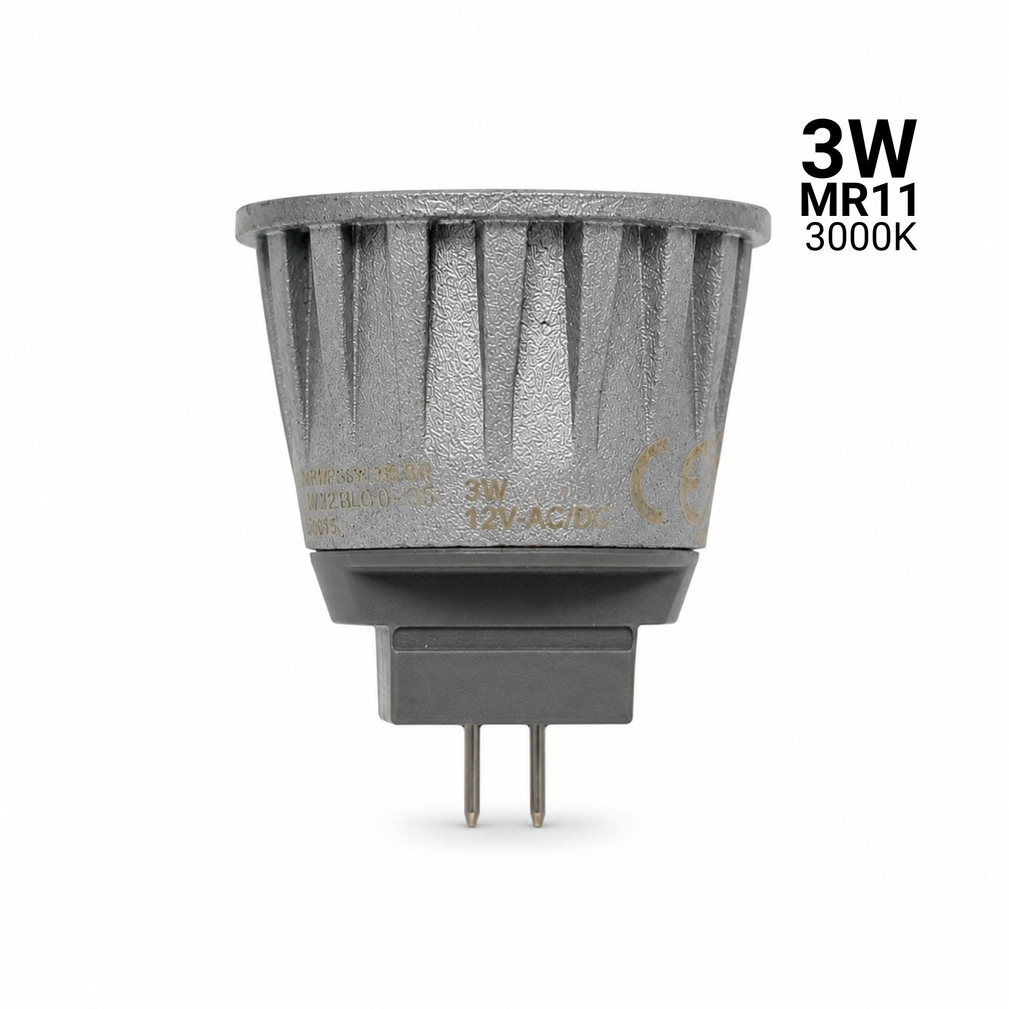 Bombilla LED MR11 G4 - 3W - 45º - 12V-AC/DC & Bombilla LED MR11 G4 - 3W - 45º - 12V-AC/DC