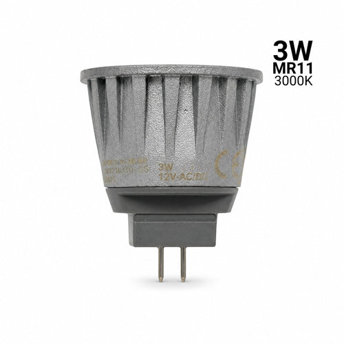 Ampoule LED MR11 G4 - 3 W - 45° - 12 V CA/CC