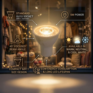 Mini Bombilla LED - MR11 GU10 - 5W - 45º (6)