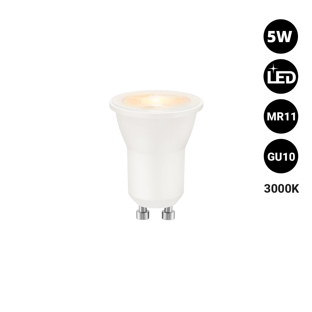 Mini Bombilla LED - MR11 GU10 - 5W - 45º & Mini Bombilla LED - MR11 GU10 - 5W - 45º