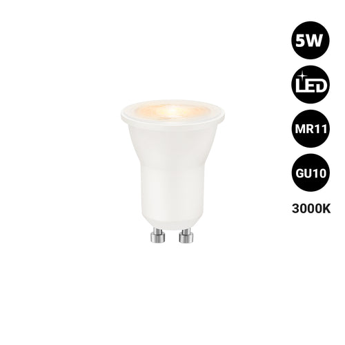 Ampoule LED mini - MR11 GU10 - 5 W - 45°