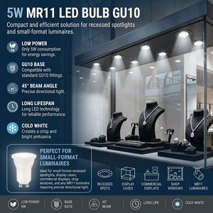 Mini Bombilla LED - MR11 GU10 - 5W - 45º (17)