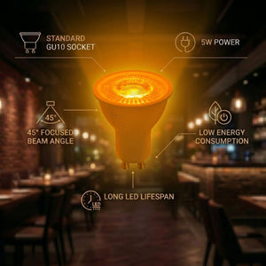 Bombilla LED de colores - GU10 - 5W - 45º - Barcelona Led-