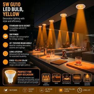 Bombilla LED de colores - GU10 - 5W - 45º - Barcelona Led-