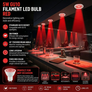 Bombilla LED de colores - GU10 - 5W - 45º - Barcelona Led-