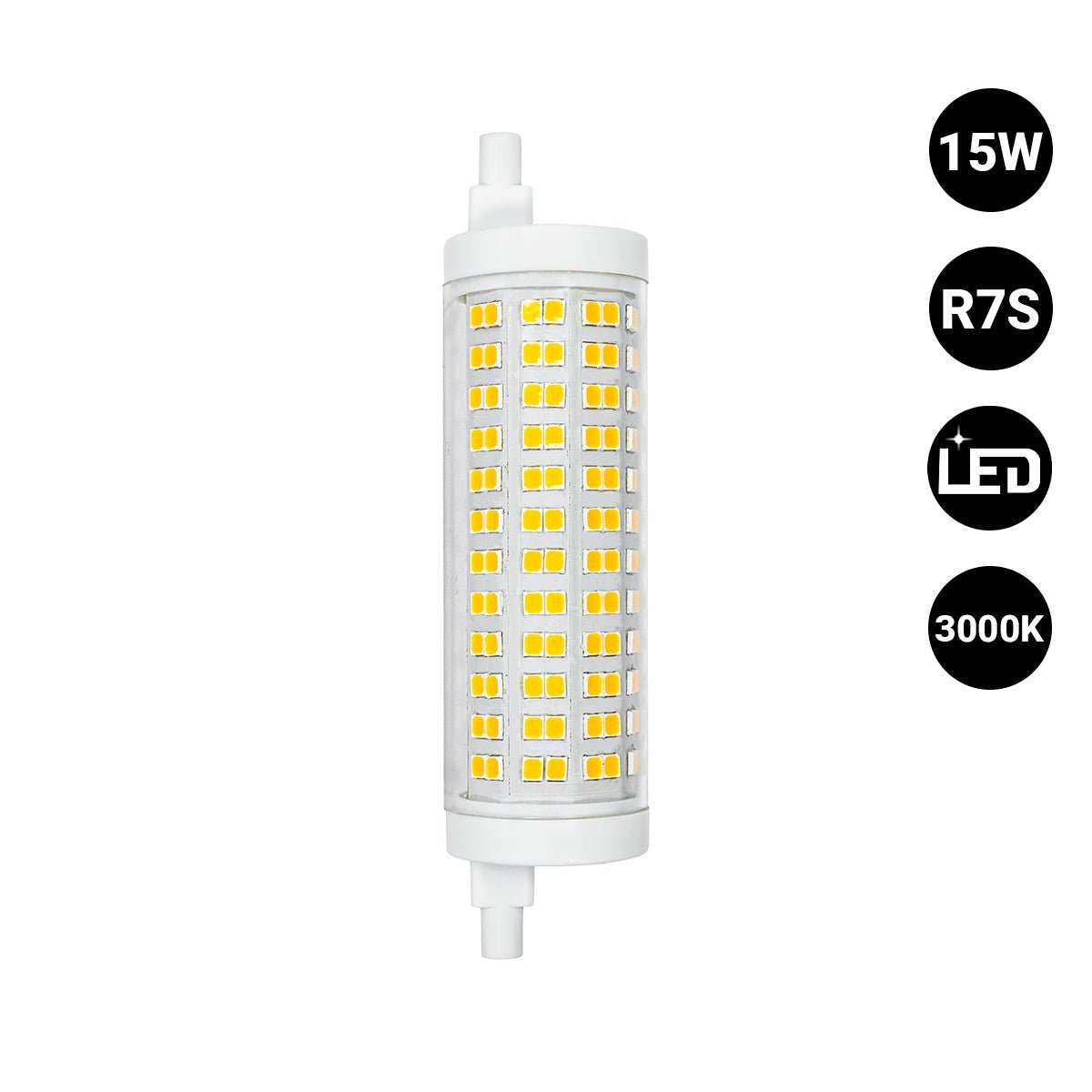 Bombilla LED R7S - 118mm - 2200lm - 15W - Barcelona Led-Iluminación