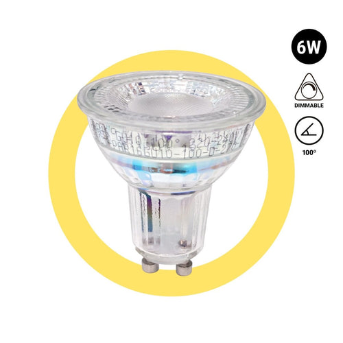 Żarówka LED GU10 PAR16 - 6W - Ściemnialna - 700lm - 100°