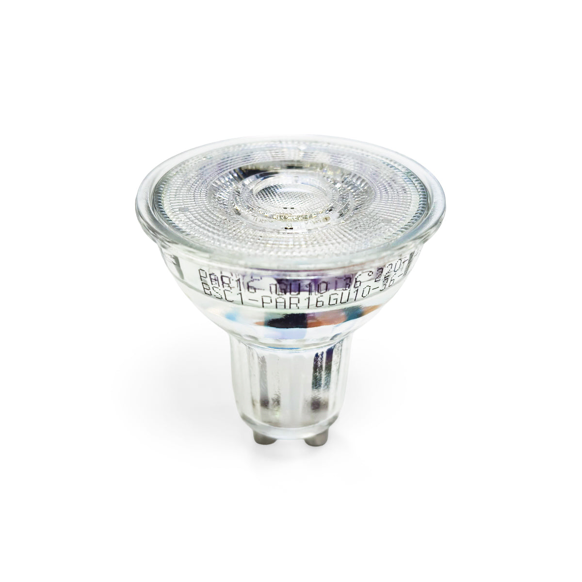 Bombilla LED GU10 4.3W cristal - 130lm/W - PAR16 - 36° (1)