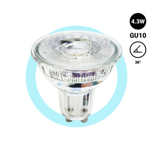Bombilla LED GU10 4.3W cristal - 130lm/W - PAR16 - 36° (7)