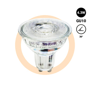 Bombilla LED GU10 4.3W cristal - 130lm/W - PAR16 - 36° (5)