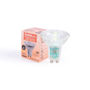 Bombilla LED GU10 6W cristal - 130lm/W - PAR16 - 36° - Barcelona Led-