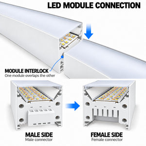 Luminaria lineal interconectable LED CCT - 40W - 120 cm - 100lm/W (8)