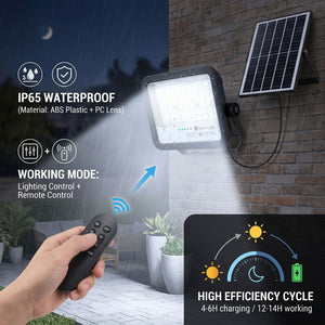 Proyector solar con panel y mando a distancia - 50W - 6500K - IP65 (9)