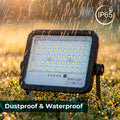 Projecteur solaire avec panneau et télécommande - 100 W - Moyen - 6500 K - IP65 5