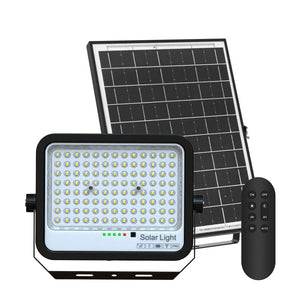 Proyector solar con panel y mando a distancia - 100W - Large - 6500K - IP65 (13)