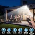 Solar projector with panel and remote control - 250W - 6500K - IP65 3