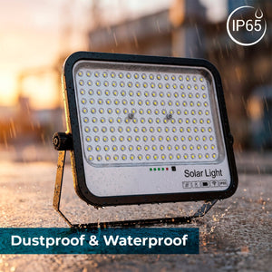 Proyector solar con panel y mando a distancia - 300W - 6500K - IP65 - Barcelona Led-Iluminación