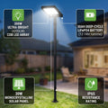 Solar street light with panel and remote control - LED CCT - 240W - IP54 2