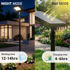 Farola solar con panel y mando a distancia - LED CCT - 240W - IP54 (3)