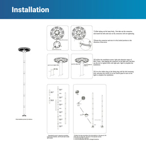 Farola solar con panel y mando a distancia - Sensor PIR - 150W - 6500K - IP54 (14)