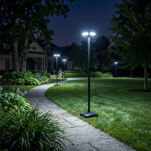Farola Solar LED 150W con Base Rellenable de Agua o Arena | 6500K IP54 · Mando y Sensor PIR (12)