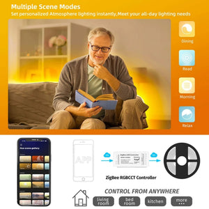 Controlador para tira LED RGB - 6A por canal - ZigBee/TUYA SMART (2)
