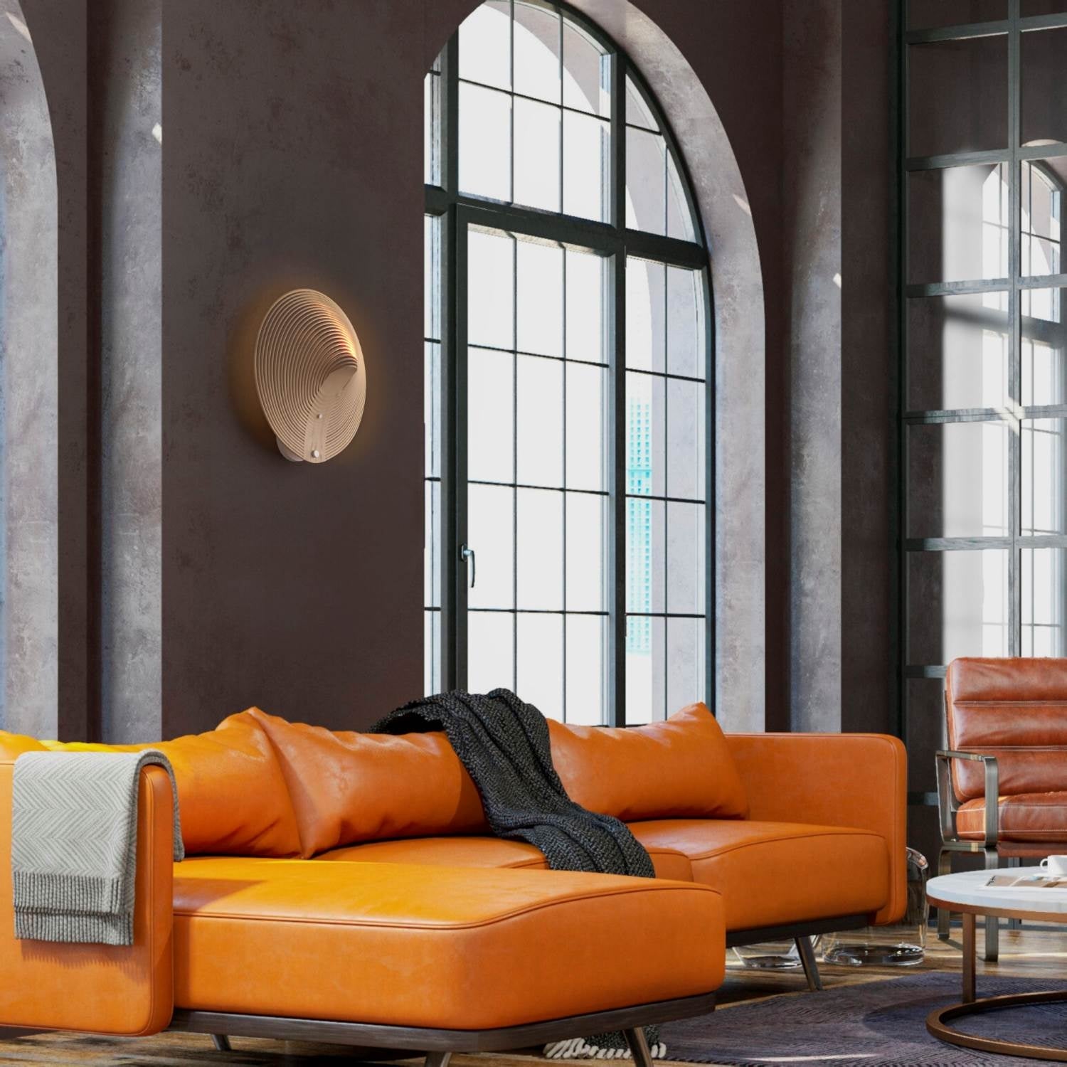 Aplique de diseño en madera "Ronda" - 16W - ø 40cm (1)