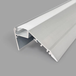 Perfil tira LED de superficie para esquinas con difusor - 54mm - Tira LED ≤12 mm - 2 metros - 1mm - 320g/m - Barcelona Led-Accesorios