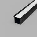 Recessed LED strip profile with diffuser - 22.5x14.5mm - LED strip ≤10mm - 2 meters - 0.7mm 2