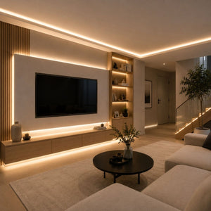 Perfil tira LED para zócalos - 60x16mm - Con difusor - 2 metros - Barcelona Led-
