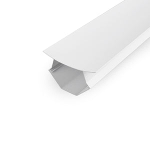 Perfil empotrable doble bañador para esquinas - Con difusor - 2 metros (1)
