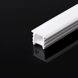 Funda de silicona flexible blanca - Tira LED a neón - 10x10 mm - Curvatura vertical - Empotrable - Barcelona Led-Accesorios