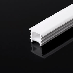 Funda de silicona flexible blanca - Tira LED a neón - 10x10 mm - Curvatura vertical - Empotrable