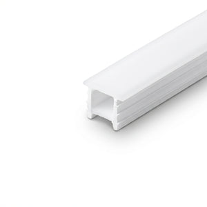 Funda de silicona flexible blanca - Tira LED a neón - 10x10 mm - Curvatura vertical - Empotrable (4)