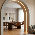 White flexible silicone cover - Neon LED strip - 10x10 mm - Vertical curve - Recessed 5