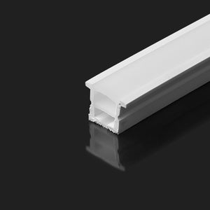 Funda de silicona flexible blanca - Tira LED a neón - 10x10 mm - Empotrable