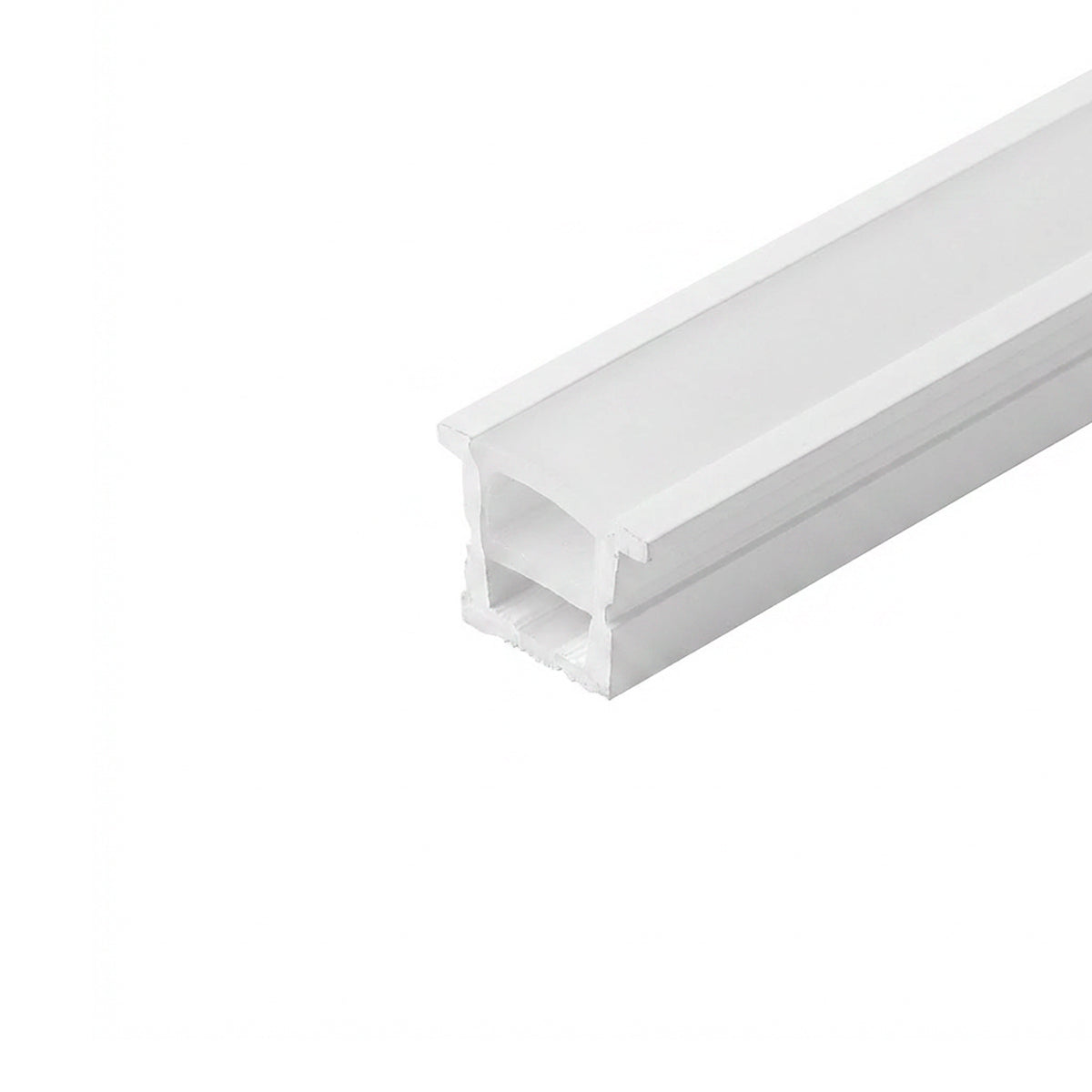 Funda de silicona flexible blanca - Tira LED a neón - 10x10 mm - Empotrable (1)
