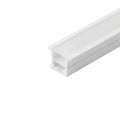 White flexible silicone cover - Neon LED strip - 10x10 mm - Recessed 2