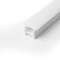 White flexible silicone cover - Neon LED strip - 12x12 mm - Vertical curve - Recessed 2