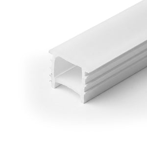 Funda de silicona flexible blanca - Tira LED a neón - 16x16 mm - Curvatura vertical - Empotrable (1)