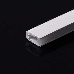 Funda de silicona flexible blanca - Tira LED a neón - 4x8 mm - Curvatura horizontal - Superficie