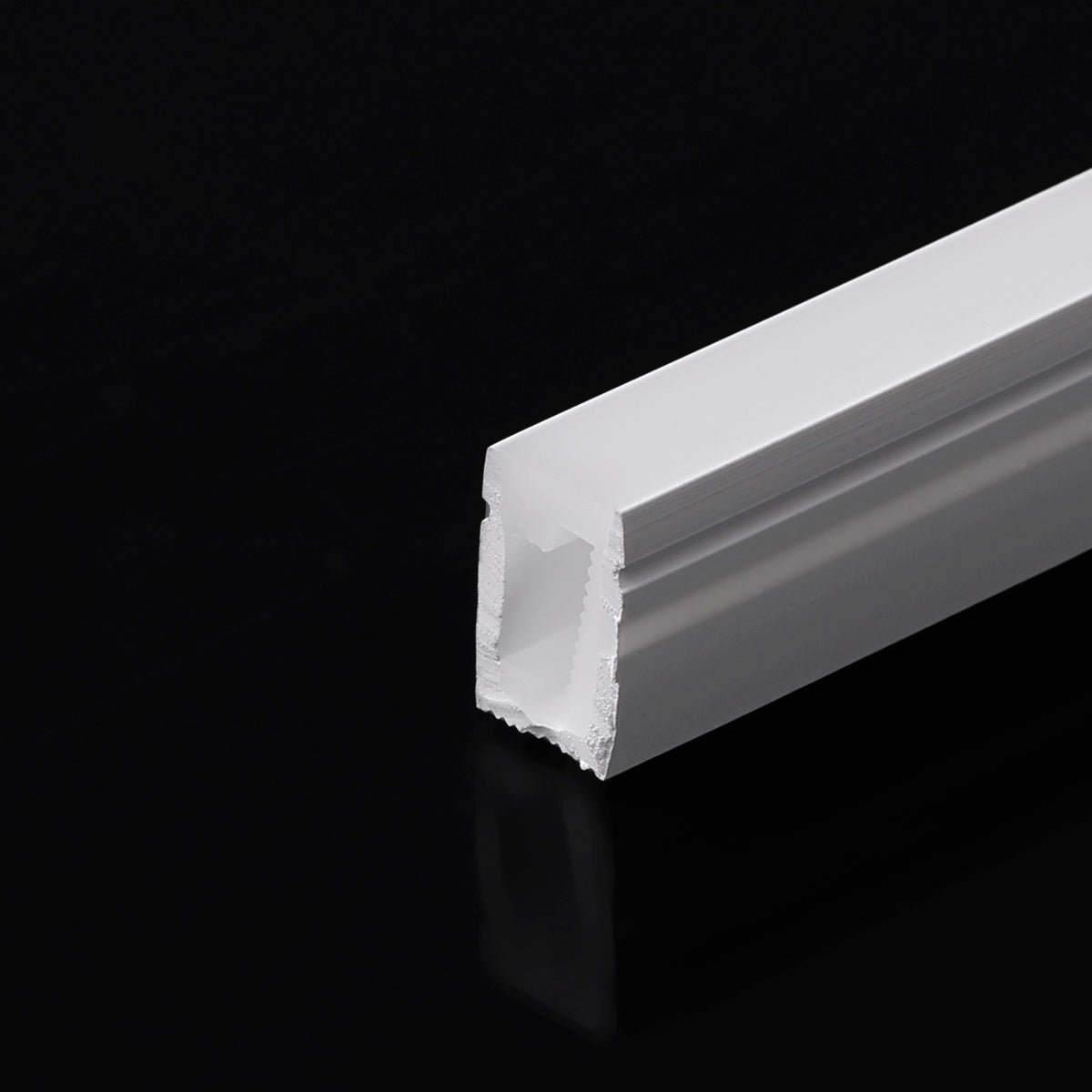 Funda de silicona flexible blanca - Tira LED a neón - 6x10 mm - Curvatura horizontal - Superficie - Barcelona Led-Accesorios