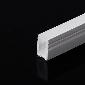 Funda de silicona flexible blanca - Tira LED a neón - 6x10 mm - Curvatura horizontal - Superficie